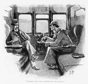 Sherlock Holmes & Dr. Watson by Sidney Paget (1860-1908) (Strand Magazine)