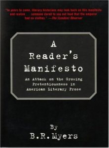 Cover of A Reader's Manifesto by B.R. Myers