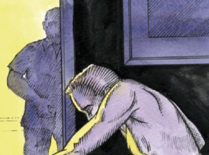 Illustration from The Erotic Review for "At the White Stands Motel, 1956"