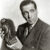 Humphrey Bogart holding the Maltese Falcon (film prop).